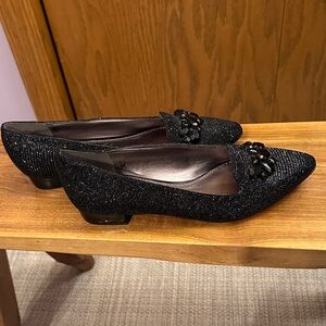 Ann Klein Elegant Black Women's Loafers size 7.